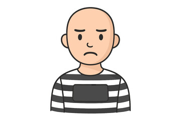 Rose of Sharon icon outline style isolated on white background, South Korea national flower symbol, vector illustration with transparent background for design and decoration