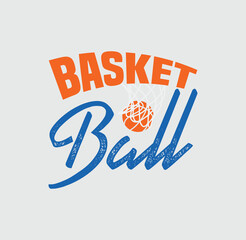 Basketball sport typography, tee shirt graphics, vectors