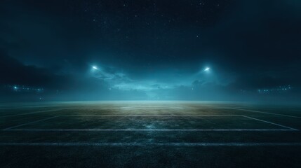 abstract football field at night creative background no logos no brands ar 169