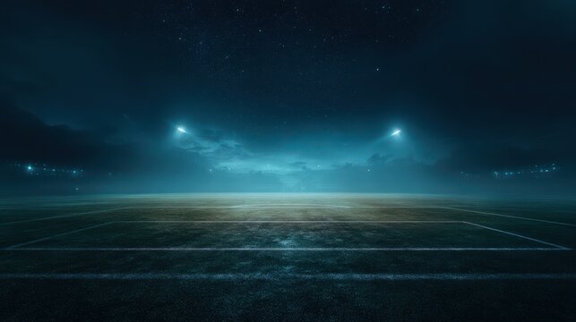 abstract football field at night creative background no logos no brands ar 169