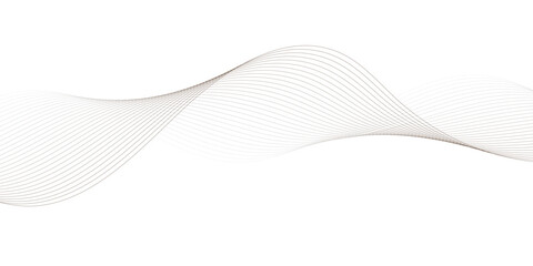 Abstract line wave background. Technology abstract lines on white background. Undulate Grey Wave Swirl, frequency sound wave, twisted curve lines with blend effect.	