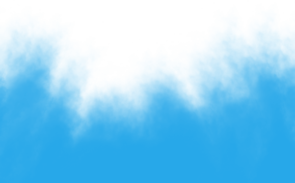 Blue sky with white clouds, a beautiful day with clear weather and sunshine isolated on transparent background