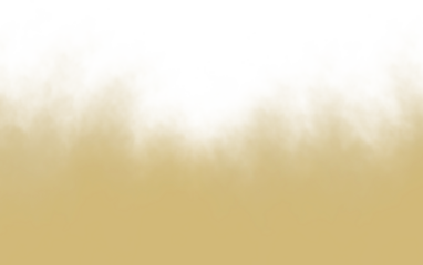 Golden sky with white clouds, a warm and serene scene with soft light and color isolated on transparent background