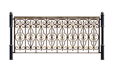 Antique openwork fence.  C.