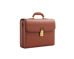 Exquisite brown leather briefcase, crafted with precision for business professionals use only