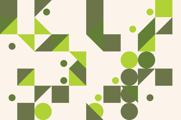 Abstract Green Geometric Pattern Background Modern Design Concept Decoration Art