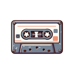 Vintage cassette tape on a wooden surface, evoking nostalgia with a cozy background atmosphere
