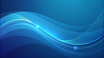 Fototapeta premium abstract blue wave background