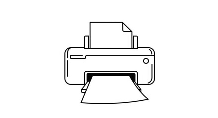 printer icon vector illustration