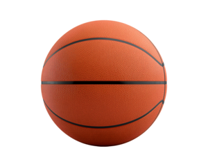 Isolated basketball on a plain studio, A versatile and timeless image for basketball content