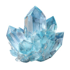 Obraz premium blue crystals png crystal cluster png light blue crystal png gemstones png mineral cluster png icy crystals png transparent background image