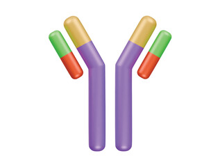 anti body icon 3d illustration render