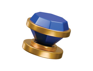 gemstone icon 3d illustration render