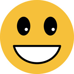 Happy smiley face icon graphic design vector