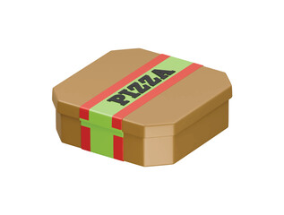 pizza delivery icon 3d illustration render