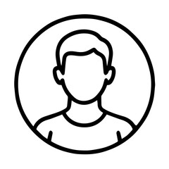 Title: “Generic User Profile Icon – Line Style”

