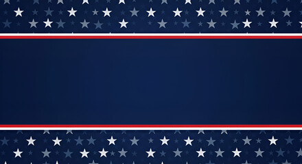 Usa patriotic stars stripes border design festive american flag themed background image template illustration