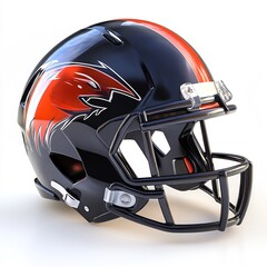 Fototapeta premium football helmet isolated on white