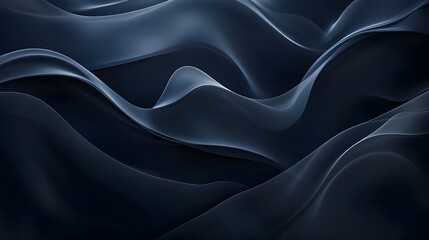 Fototapeta premium Dark, flowing, abstract waves of light and shadow create organic patterns.