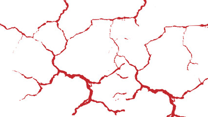 Dry Terrain Ground Crack Texture with Old Concrete Wall Pattern, Vintage Distressed Scribble Effect, Grunge Abstract Broken Surface Vector Background