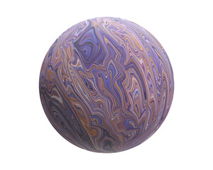 Abstract Liquid Marble Sphere, An Artistic Fusion of Colors and Patterns in Digital Art