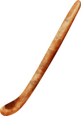 watercolor bamboo tea spoon