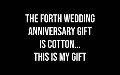 4th Wedding Anniversary Gifts Cotton Him Husband t-shirt quotes svg design