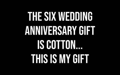 6th Wedding Anniversary Gifts Cotton Him Husband t-shirt quotes svg design