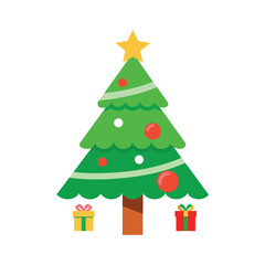 christmas tree with gifts