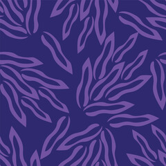 Cute hand drawn floral seamless pattern background