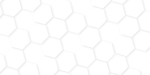 Fototapeta premium Abstract background with hexagons Abstract hexagon polygonal pattern background, Abstract white vector wallpaper with hexagon, Surface polygon pattern with glowing hexagon paper texture, 