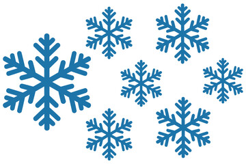Fototapeta premium Snowflake Winter Frozen Theme Vector Illustration