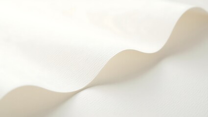 Soft beige wave pattern on a white background