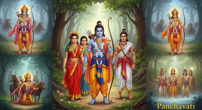 lord rama laxmana and sita