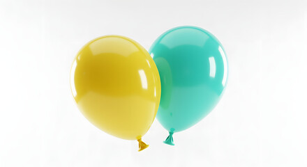 party balloons isolated on white
