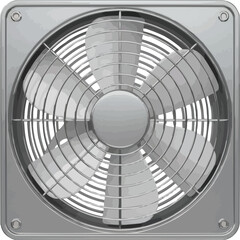 3D Realistic Glossy Greenhouse Fan