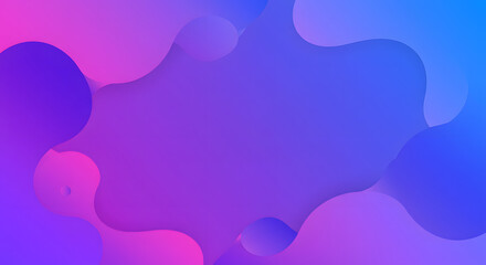 Abstract background with fluid shapes in shades of pink purple and blue creating a modern design