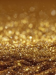 golden glitter bokeh background