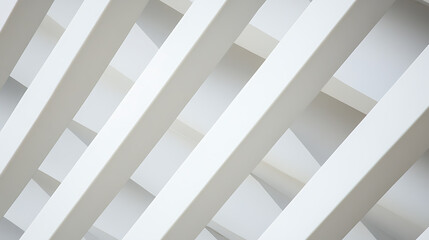 Abstract Intersecting Beams: A minimalist composition of white beams creating geometric patterns and a sense of depth. Clean lines and crisp angles.