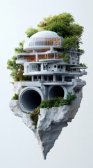 Futuristic House on Floating Island