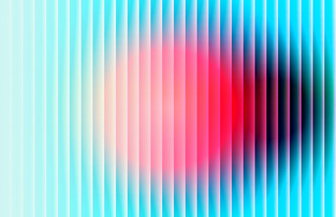 Vibrant ribbed background with futuristic vintage aesthetic and nostalgic retro chrome. Chromatic dramatic gradient in retro-futuristic style with warm and cool tones for trendy visual art projects