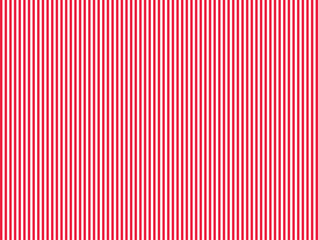 Obraz premium Carmine red and white vertical stripes pattern background. Seamless striped pattern, straight vertical lines, carmine red and white texture, vector background pattern. Optical illusion.