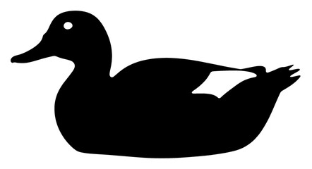 Outline Duck Vector Logo Transparent Image