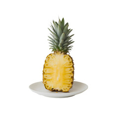 pineapple on white background