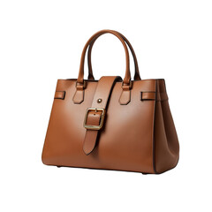 brown leather handbag