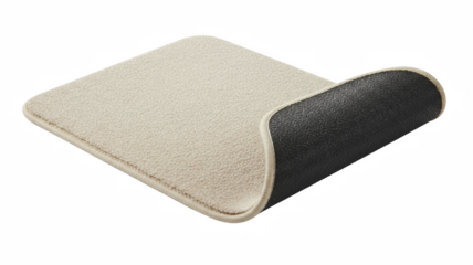 Beige Carpet Mat with Non-Slip Backing
