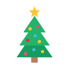christmas tree vector illustration