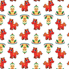 Christmas, cute, children's pattern