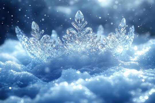 Snow crystals intricate patterns in HD wallpaper. - Powered by Adobe