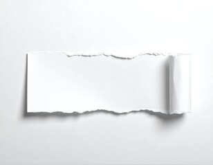 Torn white paper with space for text, creative background texture concept